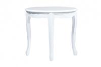 White Round Wood Dining Table